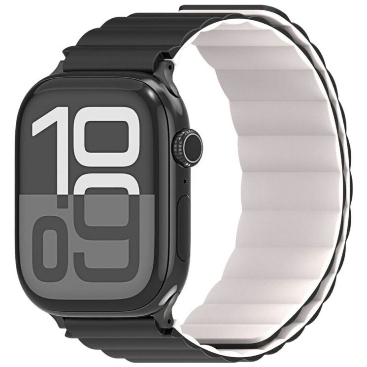 Ремешок DUX DUCIS SD Series для Apple Watch 42 (Series 10) / 41 / 40 / SE 40 / 38 - Black / Starlight: фото 2 из 10