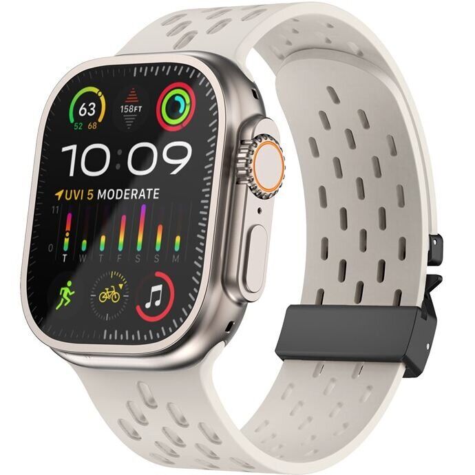 Ремешок KALEBOL Astra Strap для Apple Watch 46 / 45 / 44 / SE 44 / 42 (Series 1-3) / Ultra / Ultra 2 - Starlight: фото 3 из 9