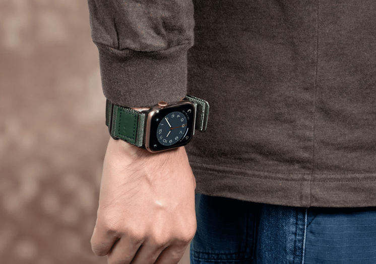 Ремінець Laut CHAMPS SPORT для Apple Watch 46 / 45 / 44 / SE 44 / 42 (Series 1-3) / Ultra / Ultra 2 - Green: фото 6 з 7