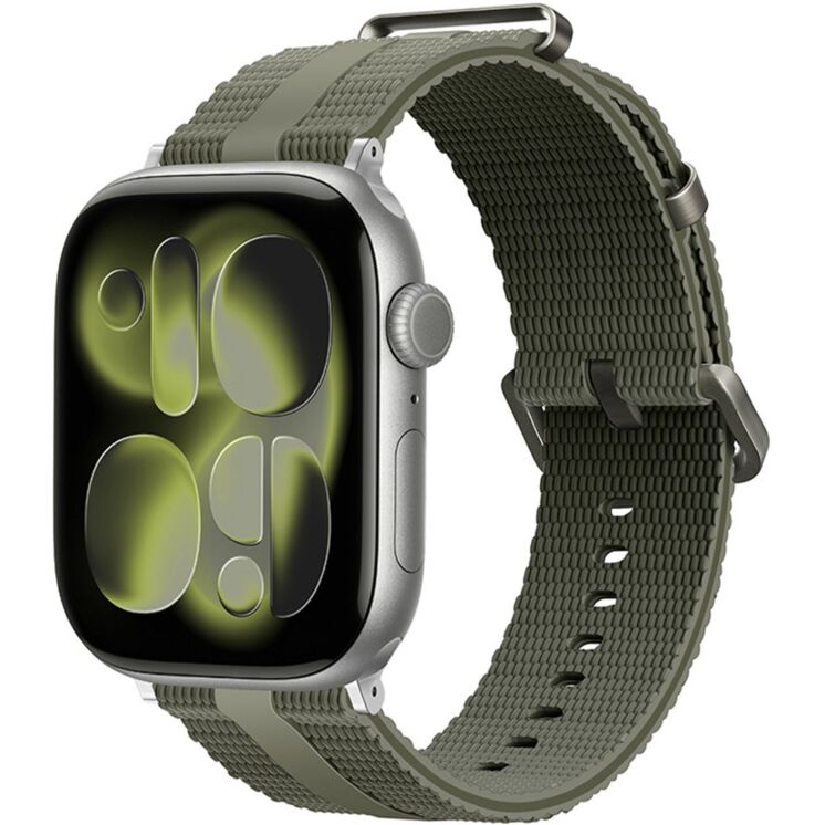 Ремінець Reframe Sport Linear для Apple Watch 46 / 45 / 44 / SE 44 / 42 (Series 1-3) / Ultra / Ultra 2 / Ultra 3 - Green: фото 2 з 5
