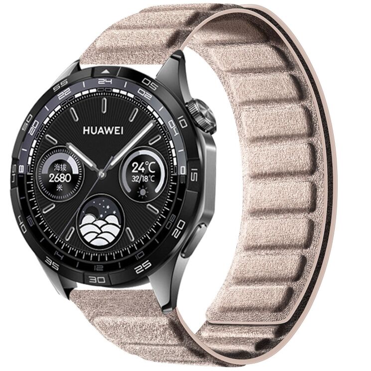 Ремешок Reframe Suede Leather для часов с шириной крепления 22мм - Khaki: фото 2 из 8