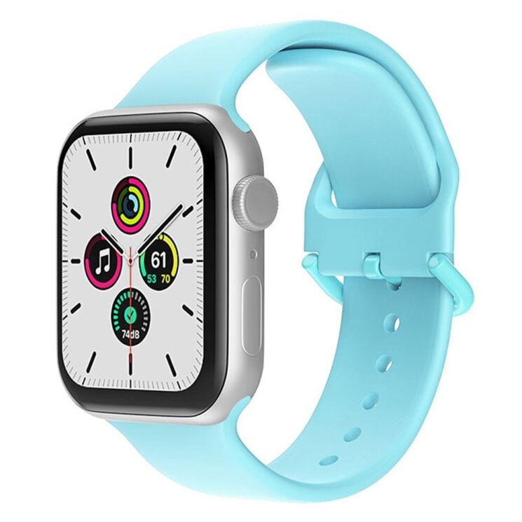 Ремінець UniCase Silicone Band для Apple Watch 42 (Series 10) / 41 / 40 / SE 40 / 38 - Baby Blue: фото 2 з 7