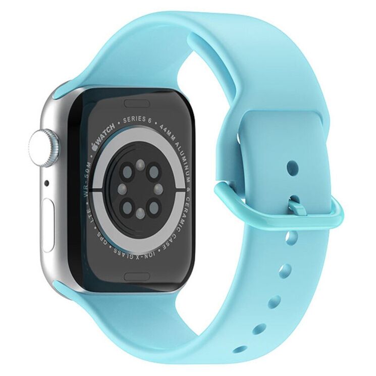 Ремінець UniCase Silicone Band для Apple Watch 42 (Series 10) / 41 / 40 / SE 40 / 38 - Baby Blue: фото 1 з 7