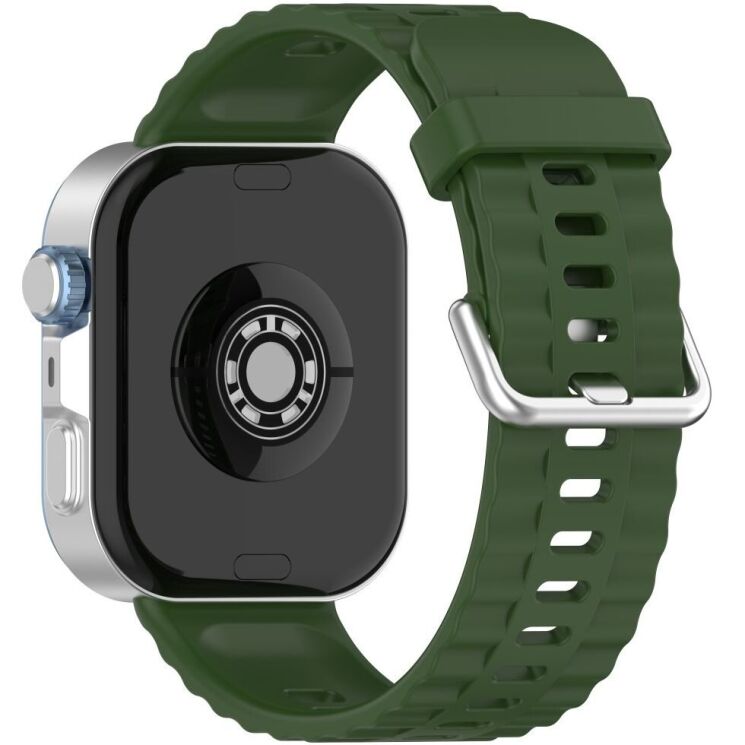 Ремешок UniCase Silicone Strap для Huawei Watch Fit 3 / Fit 4 / Fit 4 Pro - Army Green: фото 1 из 7