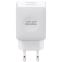 Сетевое зарядное устройство 2Е Wall Charger 12W (2USB, 2.1A) 2E-WC4USB-W - White: фото 1 из 5