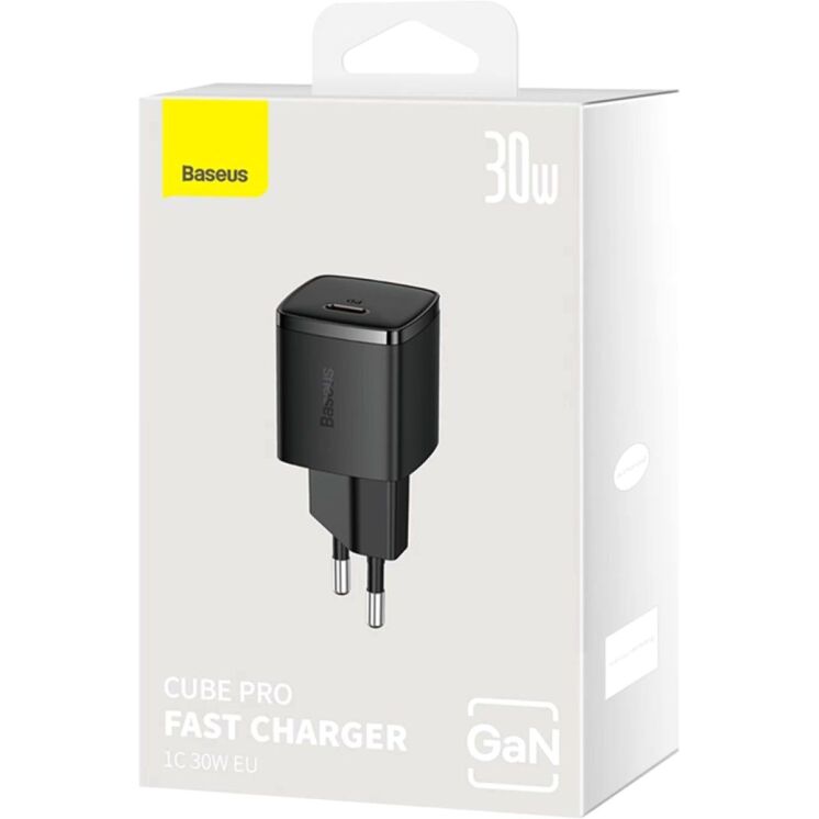 Сетевое зарядное устройство Baseus Cube Pro 30W (Type-C) CCXF000301 - Black: фото 6 из 19