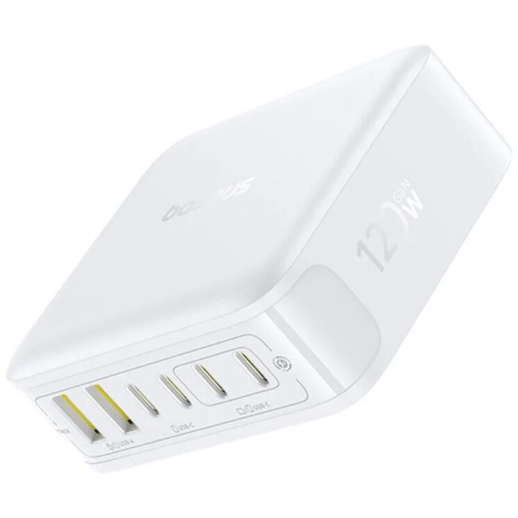 Сетевое зарядное устройство Baseus FH21 2U + 4C (120W) E0120T - White: фото 2 из 22