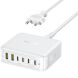 Сетевое зарядное устройство Baseus FH21 2U + 4C (120W) E0120T - White (995694W). Фото 1 из 22