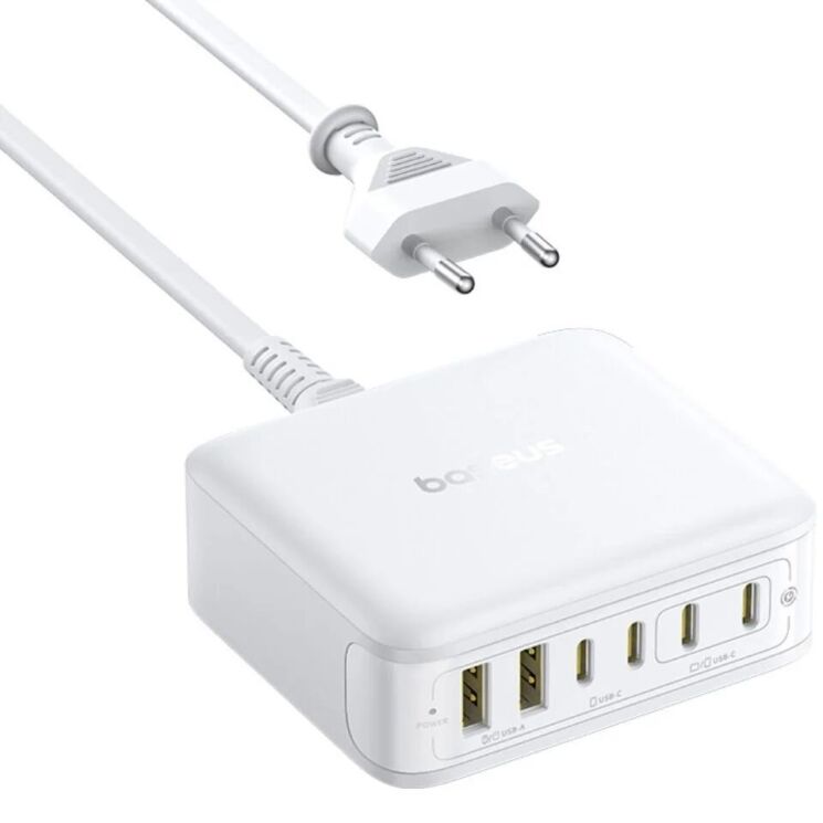 Сетевое зарядное устройство Baseus FH21 2U + 4C (120W) E0120T - White: фото 3 из 22