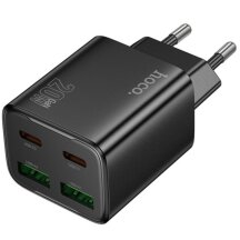Сетевое зарядное устройство Hoco N55 20W 2C+2U - Black: фото 1 из 6