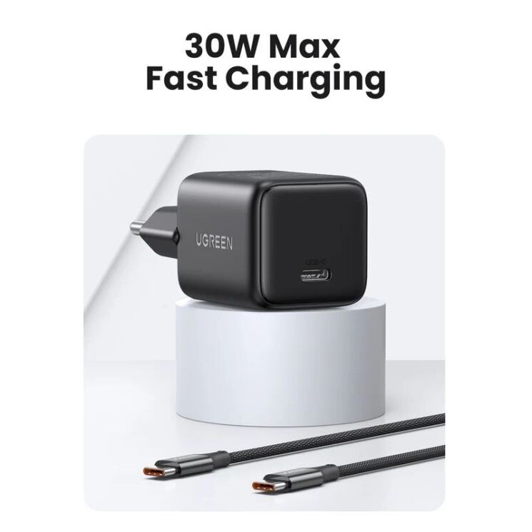 Сетевое зарядное устройство UGREEN X513 30W Type-C (65009) - White: фото 5 из 10