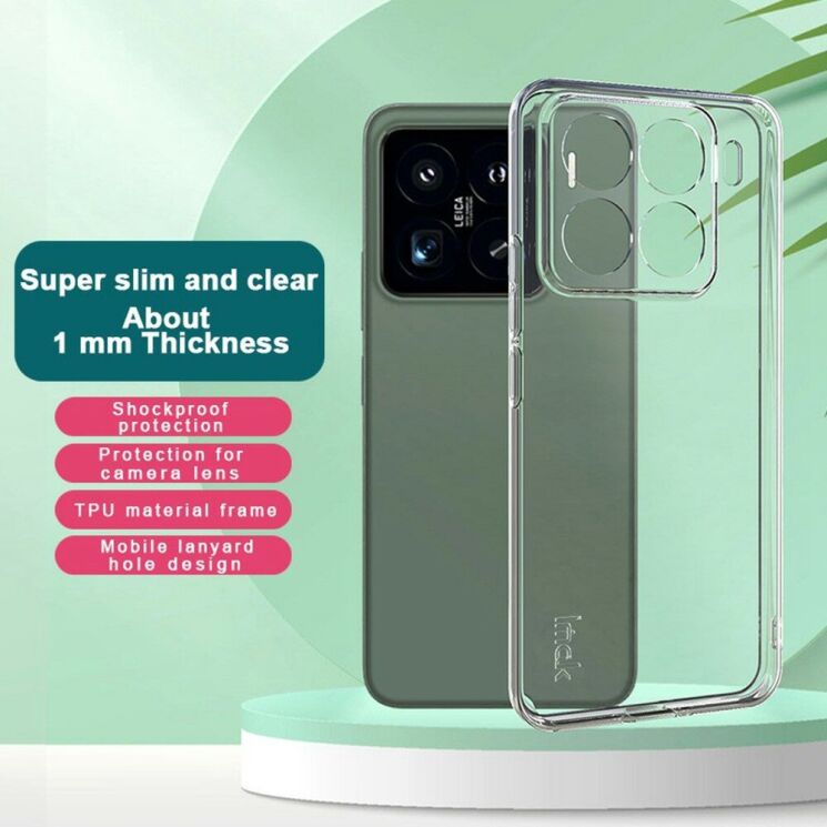 Силиконовый чехол IMAK UX-5 Series для Xiaomi 15 Pro - Transparent: фото 3 из 10