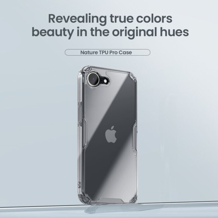 Силиконовый чехол NILLKIN Nature TPU Pro для Apple iPhone 16e - Transparent: фото 5 из 10