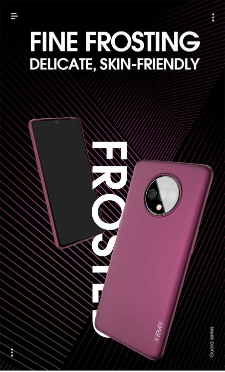 Силиконовый чехол X-LEVEL Matte для OnePlus 7T - Black: фото 2 из 9