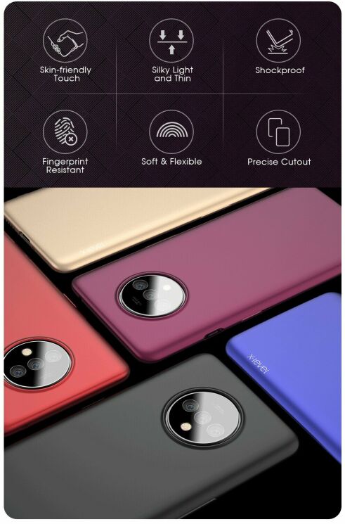 Силиконовый чехол X-LEVEL Matte для OnePlus 7T - Black: фото 3 из 9