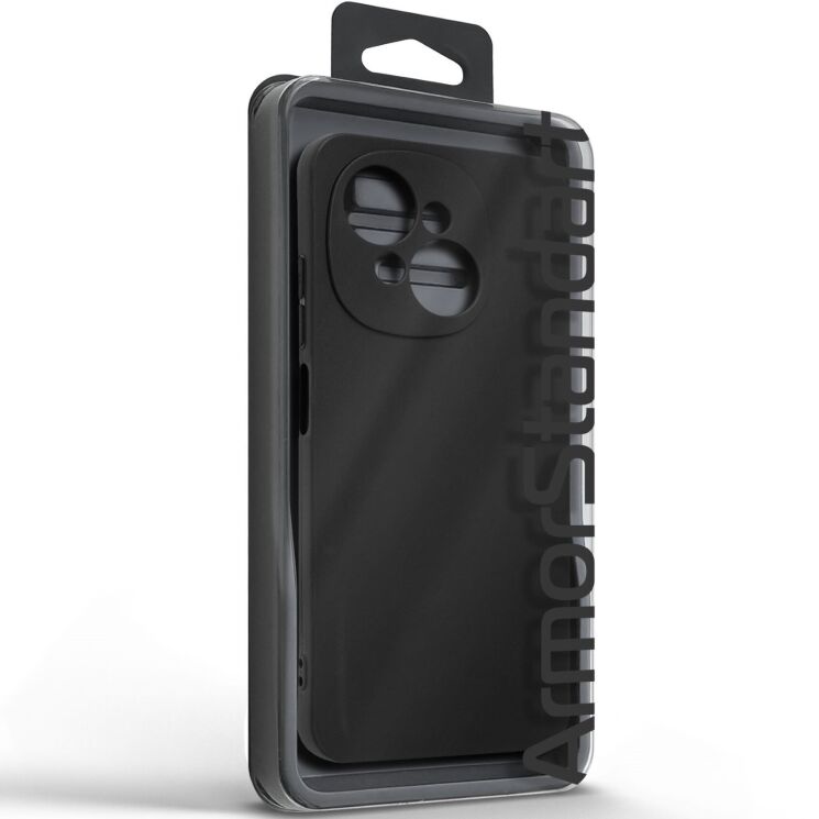 Силиконовый (TPU) чехол ArmorStandart Matte Slim Fit для TECNO Spark Go 1 - Black: фото 3 из 5