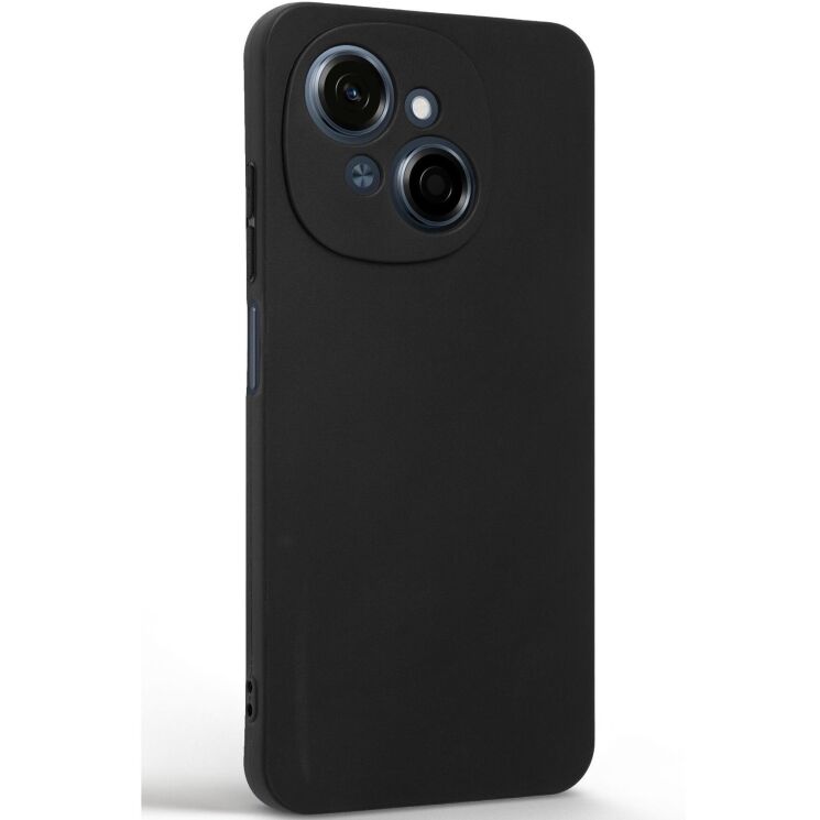 Силиконовый (TPU) чехол ArmorStandart Matte Slim Fit для TECNO Spark Go 1 - Black: фото 2 из 5
