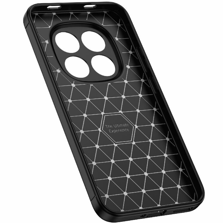 Силиконовый (TPU) чехол Deexe Leather Cover для Xiaomi Redmi Note 15 Pro Plus / Poco M8 Pro 5G - Black: фото 3 из 9