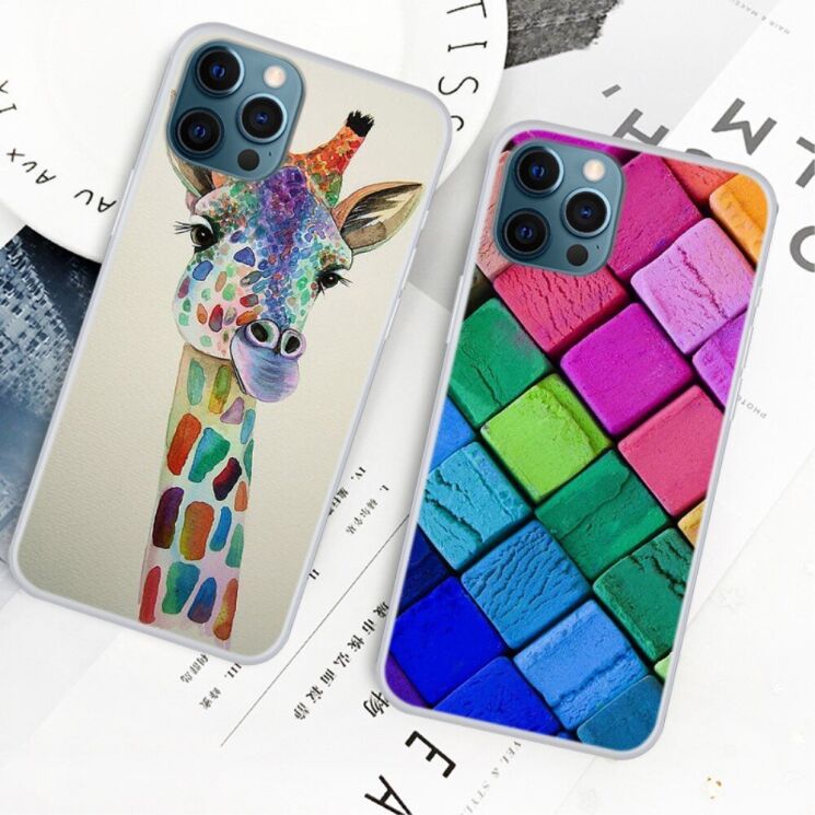 Силіконовий (TPU) чохол Deexe Life Style для Apple iPhone 13 Pro - Colorful Palace Flowers: фото 2 з 5