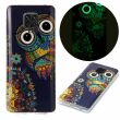 Силиконовый (TPU) чехол Deexe LumiCase для Xiaomi Redmi Note 9 Pro / Note 9 Pro Max / Note 9s - Owl Pattern (266811A)