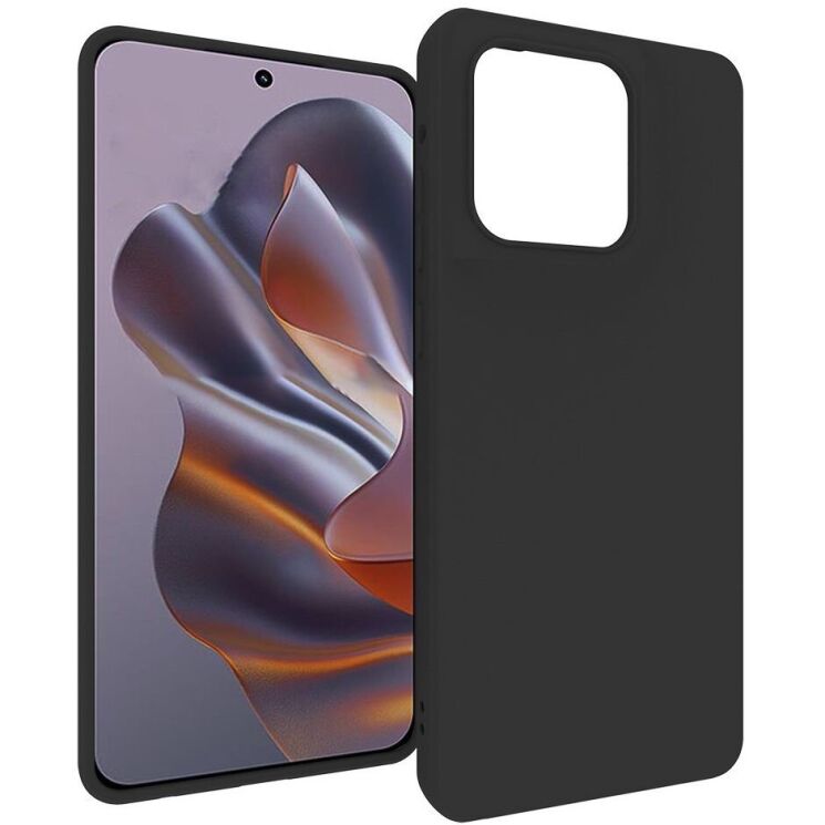 Силиконовый (TPU) чехол Deexe Matte Case для для Motorola Edge 60 / Edge 60 Fusion - Black: фото 1 из 5