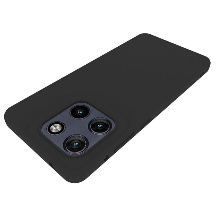 Силиконовый (TPU) чехол Deexe Matte Case для для Motorola Edge 60 / Edge 60 Fusion - Black: фото 2 из 5