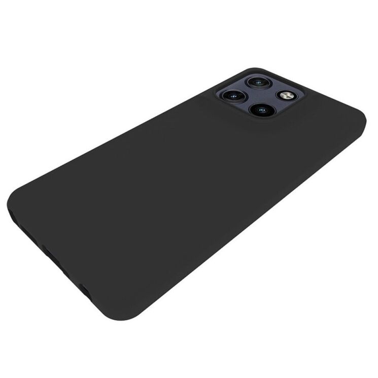 Силиконовый (TPU) чехол Deexe Matte Case для для Motorola Edge 60 / Edge 60 Fusion - Black: фото 3 из 5