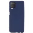 Силиконовый (TPU) чехол Deexe Matte Case для Samsung Galaxy M12 (M125) - Dark Blue (273310DB)
