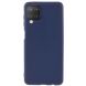 Силиконовый (TPU) чехол Deexe Matte Case для Samsung Galaxy M12 (M125) - Dark Blue (273310DB). Фото 1 из 8