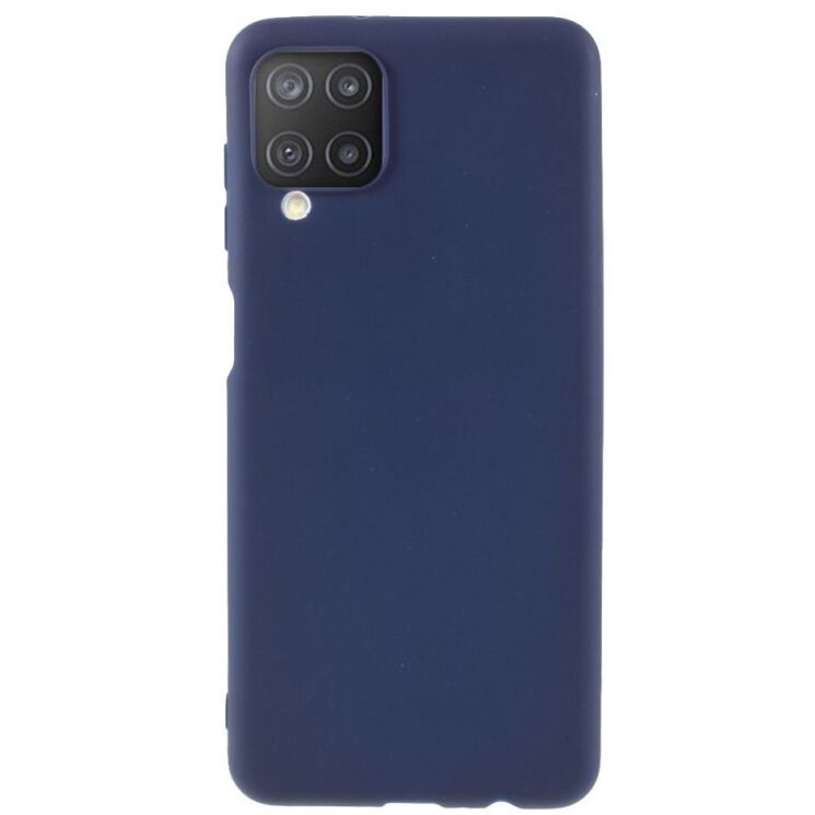 Силиконовый (TPU) чехол Deexe Matte Case для Samsung Galaxy M12 (M125) - Dark Blue: фото 1 из 8