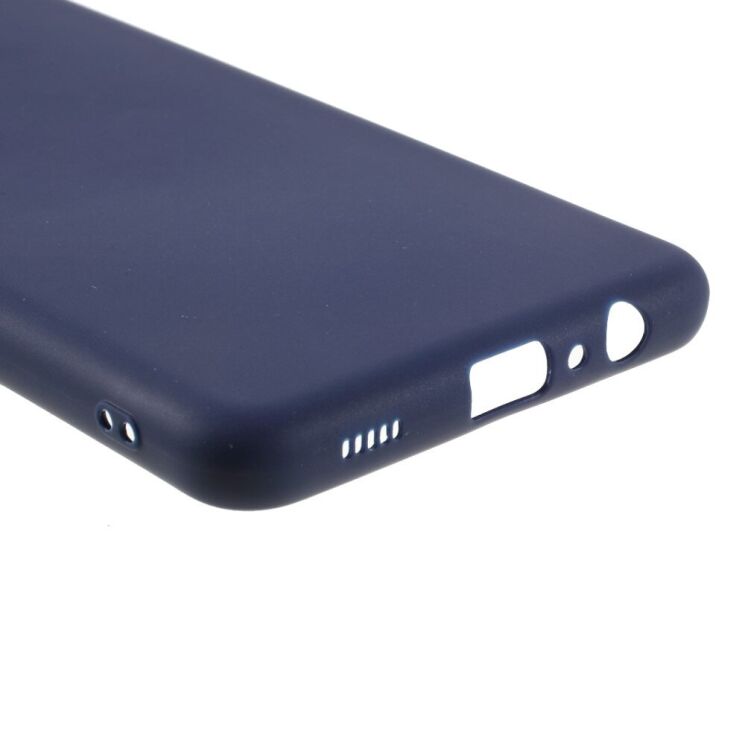 Силиконовый (TPU) чехол Deexe Matte Case для Samsung Galaxy M12 (M125) - Dark Blue: фото 5 из 8