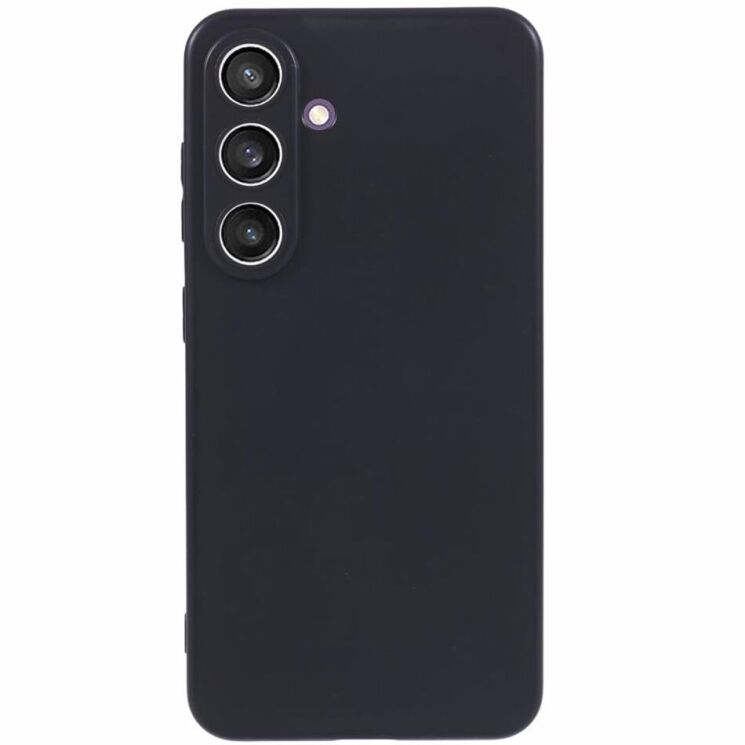 Силиконовый (TPU) чехол Deexe Matte Case для Samsung Galaxy S24 - Black: фото 1 из 4