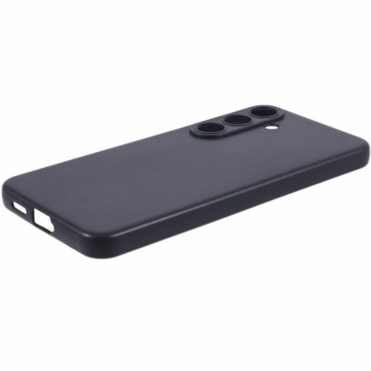 Силиконовый (TPU) чехол Deexe Matte Case для Samsung Galaxy S24 - Black: фото 3 из 4