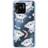 Силиконовый (TPU) чехол Deexe Pretty Glossy для Xiaomi Redmi 10C - Koalas (298209O)