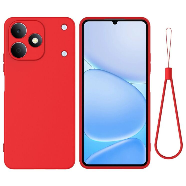 Силіконовий (TPU) чохол Deexe Silicone Case для Realme Note 80 - Red: фото 1 з 9