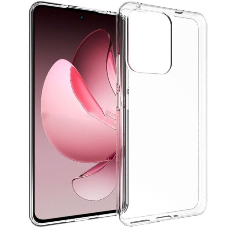 Силиконовый (TPU) чехол Deexe UltraThin для OPPO Reno 13 F/FS 5G - Transparent: фото 1 из 5