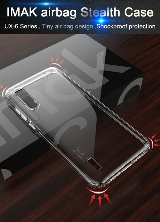 Силиконовый (TPU) чехол IMAK UX-6 Series для Xiaomi Mi 9 Lite / Mi CC9 - Transparent: фото 9 из 17