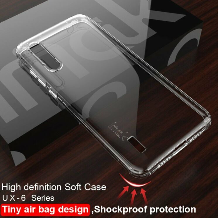 Силиконовый (TPU) чехол IMAK UX-6 Series для Xiaomi Mi 9 Lite / Mi CC9 - Transparent: фото 2 из 17