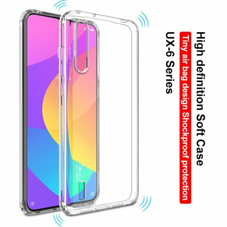 Силиконовый (TPU) чехол IMAK UX-6 Series для Xiaomi Mi 9 Lite / Mi CC9 - Transparent: фото 3 из 17