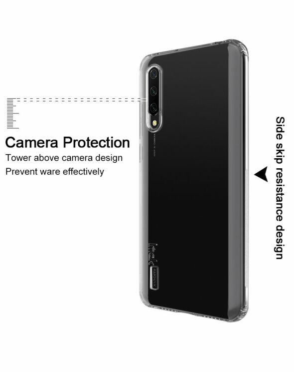 Силиконовый (TPU) чехол IMAK UX-6 Series для Xiaomi Mi 9 Lite / Mi CC9 - Transparent: фото 14 из 17