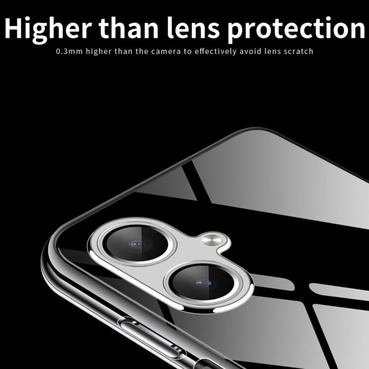 Силиконовый (TPU) чехол MOFI Thin Guard для Samsung Galaxy A06 (A065) - Black: фото 6 из 11