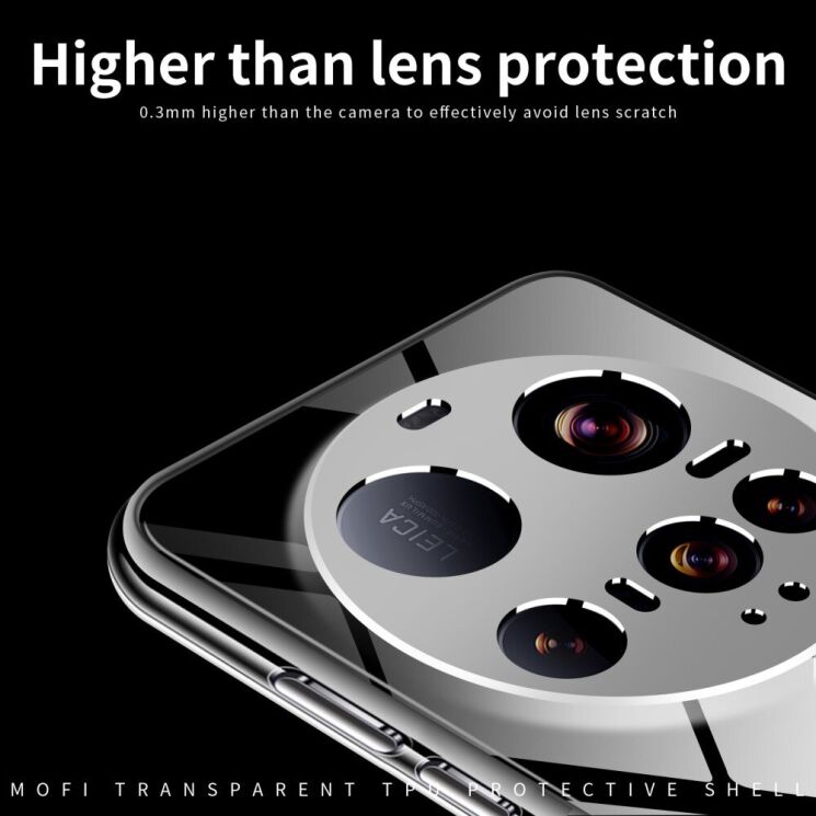 Силиконовый (TPU) чехол MOFI Thin Guard для Xiaomi 15 Ultra - Transparent: фото 5 из 10