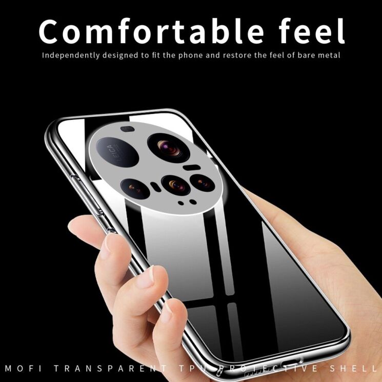 Силиконовый (TPU) чехол MOFI Thin Guard для Xiaomi 15 Ultra - Transparent: фото 7 из 10