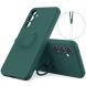 Силиконовый (TPU) чехол с кольцом Deexe Color Shell для Samsung Galaxy A27 (A276) - Blackish Green (408615DG). Фото 1 из 5