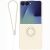 Силиконовый (TPU) чехол с кольцом Deexe Color Shell (FF) для Samsung Galaxy Flip 8 - Beige: фото 1 из 5