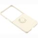 Силиконовый (TPU) чехол с кольцом Deexe Color Shell (FF) для Samsung Galaxy Flip 8 - Beige (423529E). Фото 4 из 5