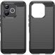 Силиконовый (TPU) чехол UniCase Carbon для Honor 600 Lite - Black (411806B). Фото 2 из 10