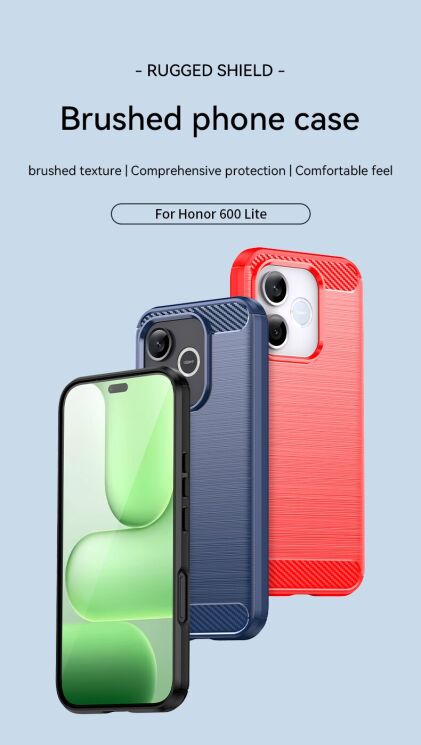 Силиконовый (TPU) чехол UniCase Carbon для Honor 600 Lite - Black (411806B) Силиконовый (TPU) чехол UniCase Carbon для Honor 600 Lite - Black: фото 3 из 10