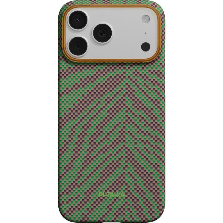 Ультратонкий чохол Pitaka Edge Case Breath of Veins для iPhone 17 Pro Max (BV1702PM) - Sprout Surge: фото 1 з 13