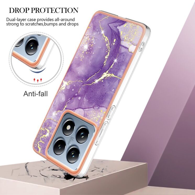Захисний чохол Deexe Marble Case для Xiaomi 14T Pro - Rose Gold: фото 3 из 6